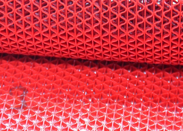 Thảm chùi chân nhựa lưới màu đỏ