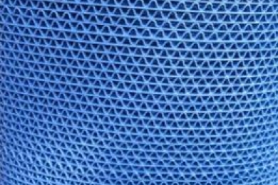 Thảm chùi chân nhựa lưới màu xanh da trời