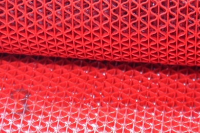 Thảm chùi chân nhựa lưới màu đỏ